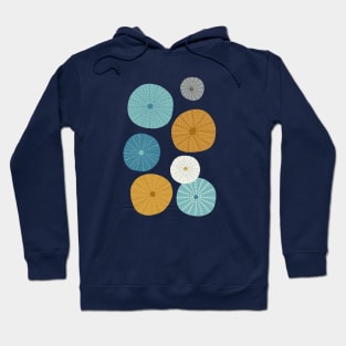 Sea Urchins in Blue + Gold Hoodie